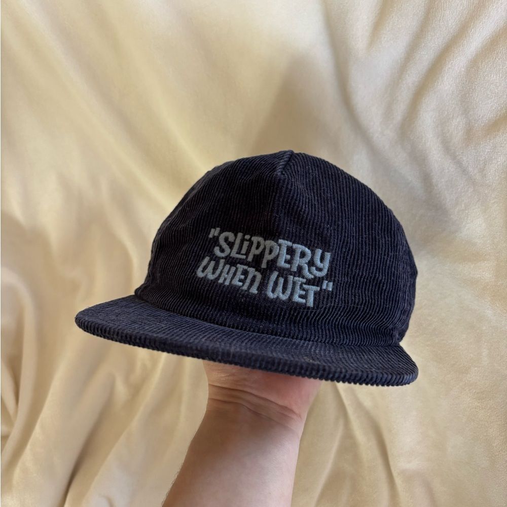 Outerknown Navy Slippery When Wet Corduroy Baseball Cap